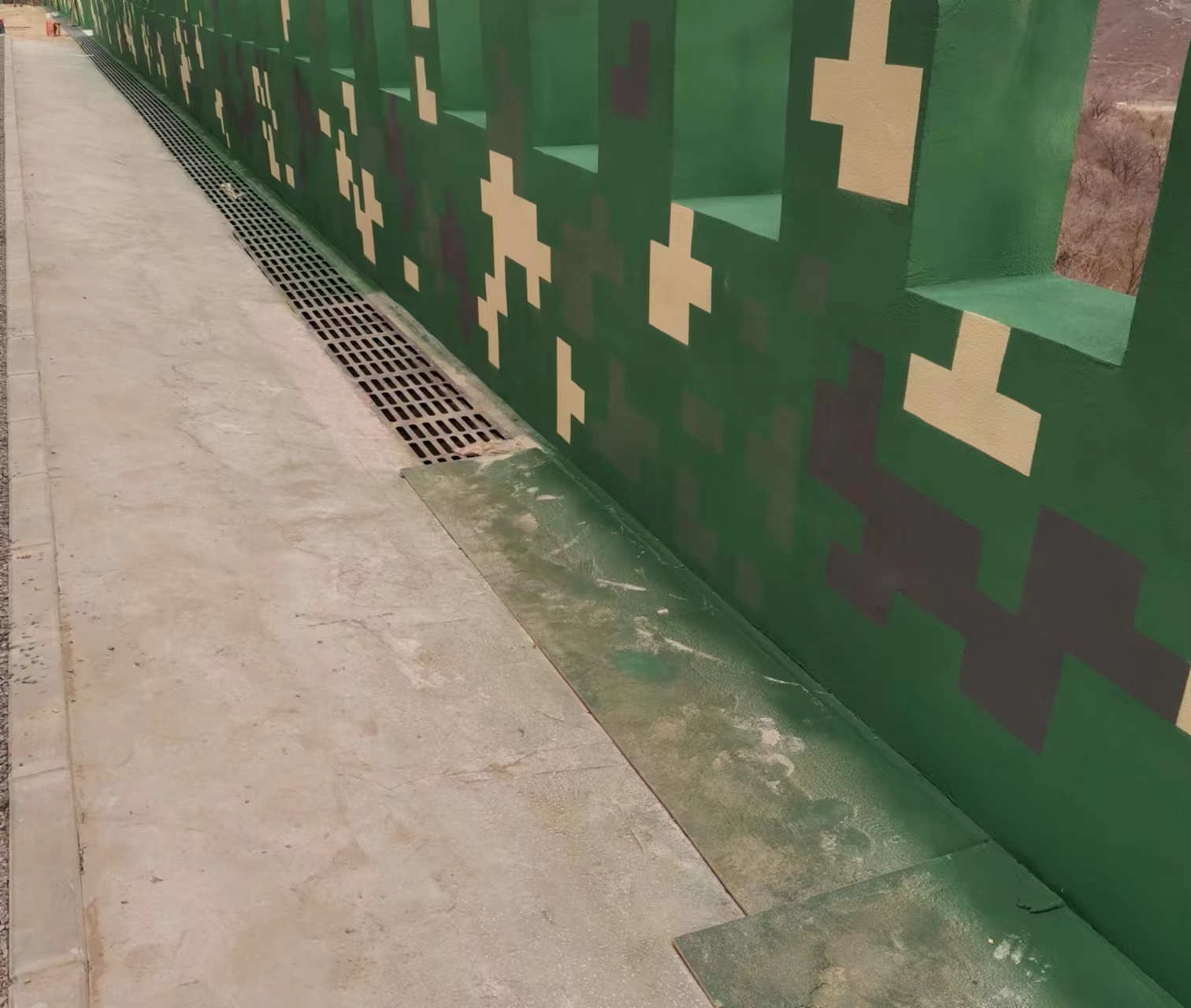 海南围墙迷彩喷涂,数迷彩漆